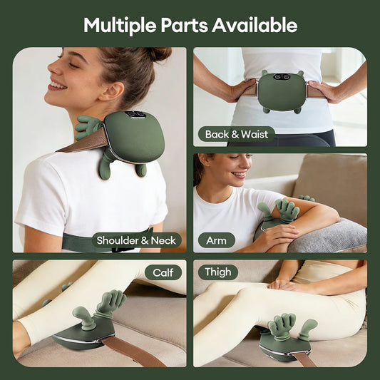 Bionic Finger Neck Shoulder Massager Wireless Neck Cervical Trapezius Kneading Massage Shawl Brushless Motor Neck masajeador