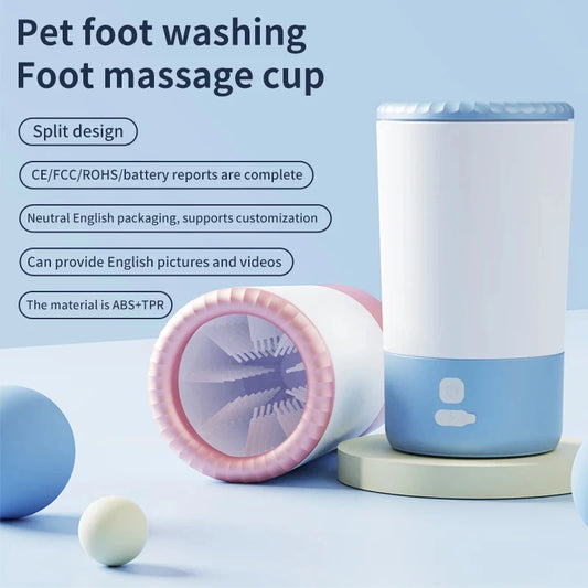 Pet Foot Washing Machine Electric Pet Paw Cleaner Automatic Dog Quick Cleaner Pet Paw Portable Low Noise Waterproof Foot Cup