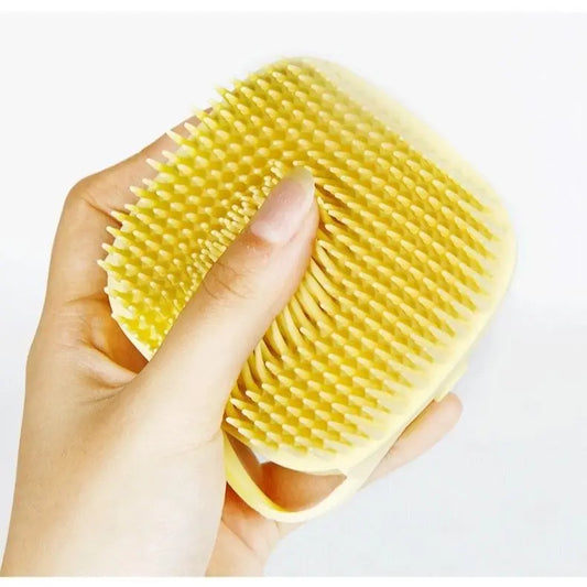 Pet Silicone Bath Brush Cleaning Care  Dog Cat Bath Massage Brush Safe and Non-toxic