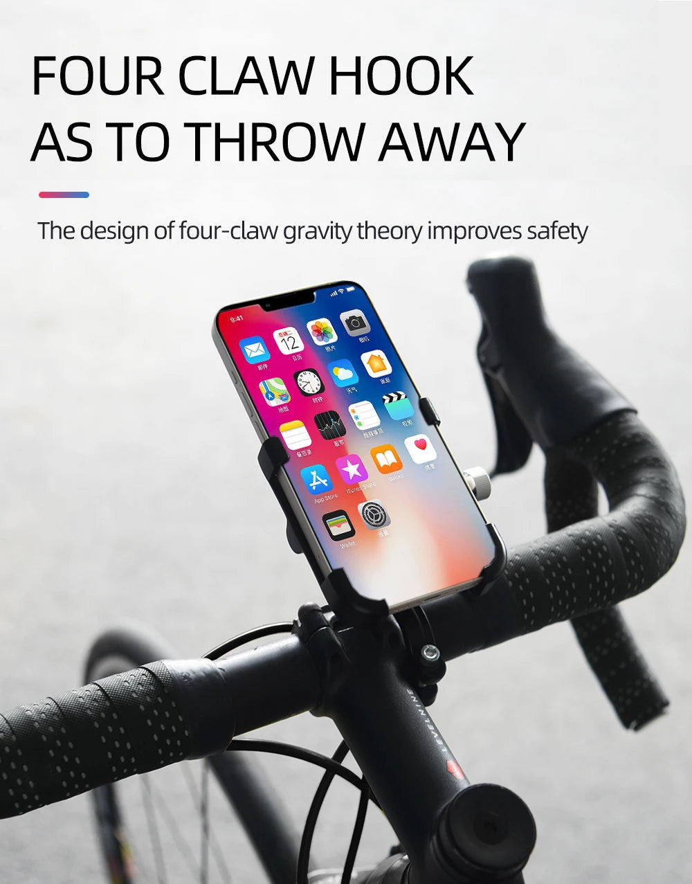 ThinkRider Mountain bike road bike shooting mobile phone stand bicycle electric bike anti-vibration navigation special stand