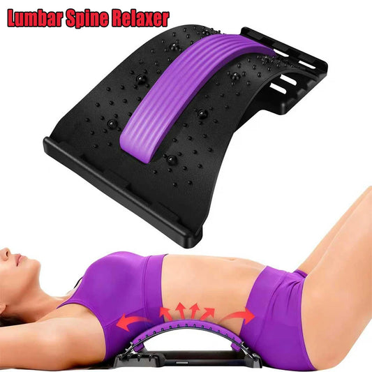 Correcteur de posture Relaxation lombaire Ceinture d'étirement Masseur de dos Soutien dorsal Arceau dorsal pour la maison, la gym et le bureau