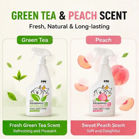 Pet Deodorant Spray Bio-enzymes Urine Odor Eliminator Antibacterial Disinfect Liquid for Cats Dogs Indoor Pet Cleaning Supplies