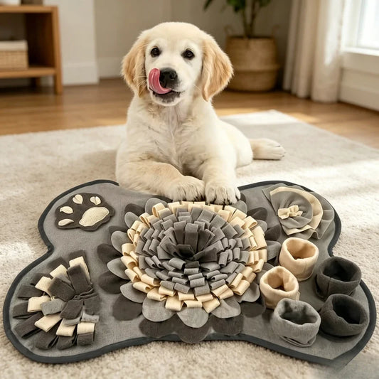 Pet Sniffing Mat for Dogs, Interactive Durable Slow Feeding Pad, Training Mat for Foraging Skills & Slow Eating