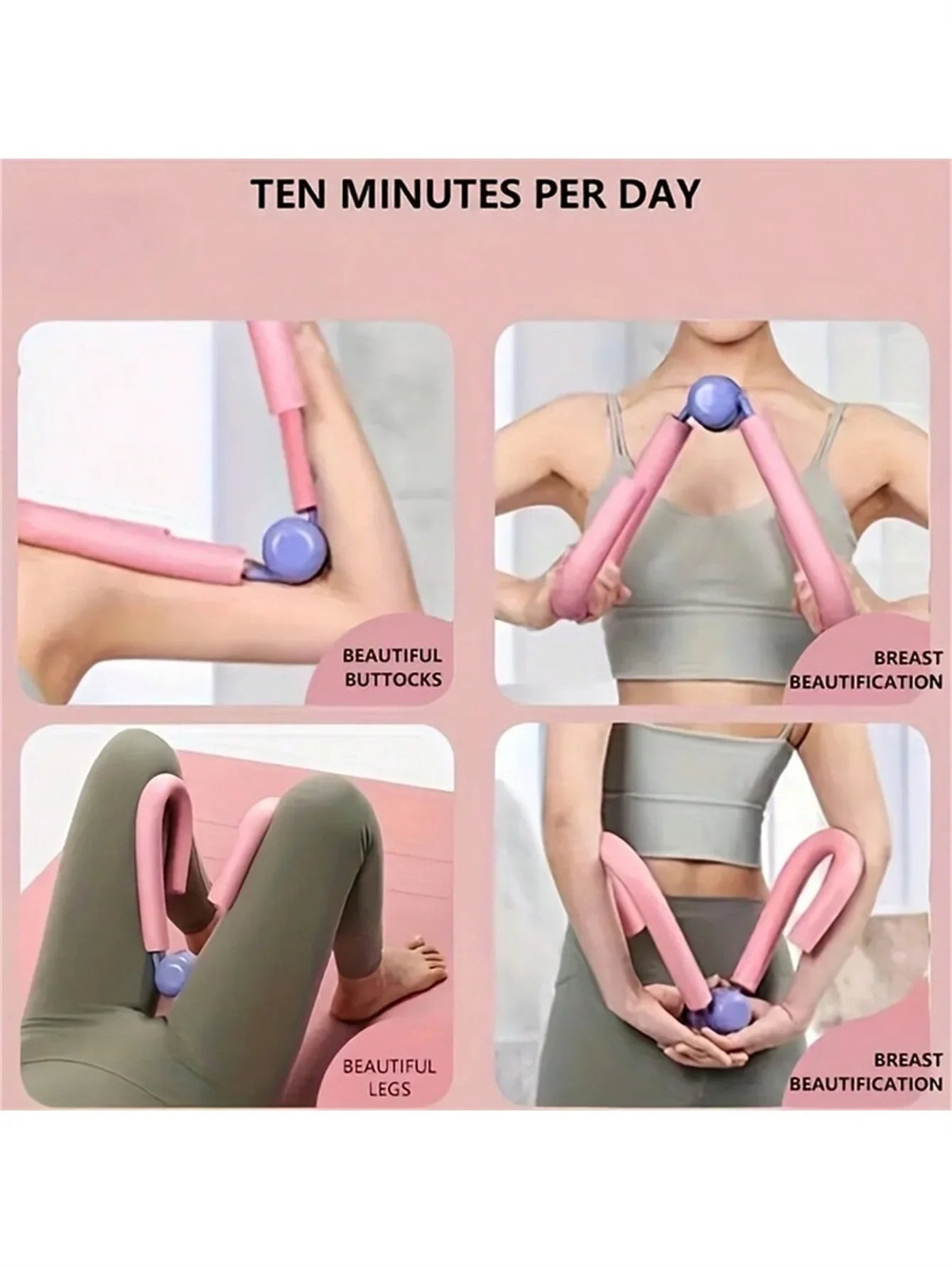 Entraîneur musculaire du plancher pelvien et exerciseur de cuisse pour la récupération post-partum, le remodelage corporel et l'entraînement des jambes et des fessiers - Renforcez et