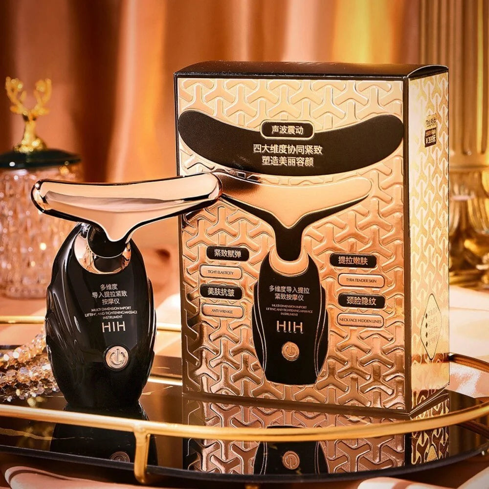 Appareil de Lifting Facial du Cou et des Yeux, Masseur, Introduiseur, Micro-courant, Rajeunissement de la Peau, Anti-âge, Appareil de Beauté, Masseur Facial