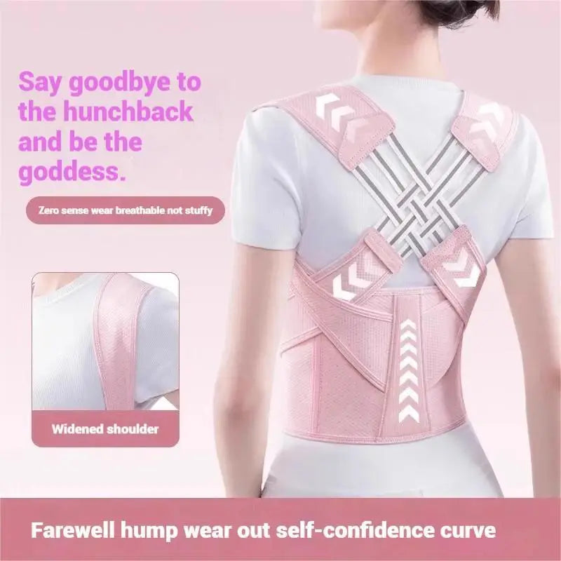 Correcteur de Posture - Redresse-dos réglable avec Bretelles Respirantes, pour le Soutien du Haut du Dos et le Soulagement de la Cyphose