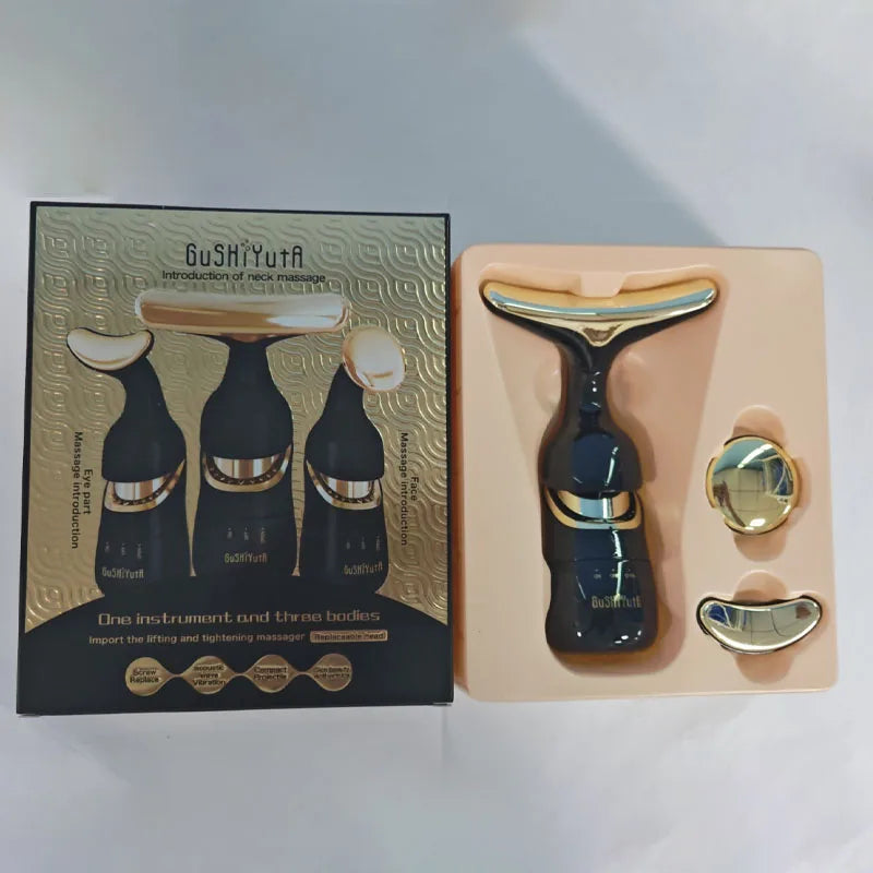 Appareil de Lifting Facial du Cou et des Yeux, Masseur, Introduiseur, Micro-courant, Rajeunissement de la Peau, Anti-âge, Appareil de Beauté, Masseur Facial