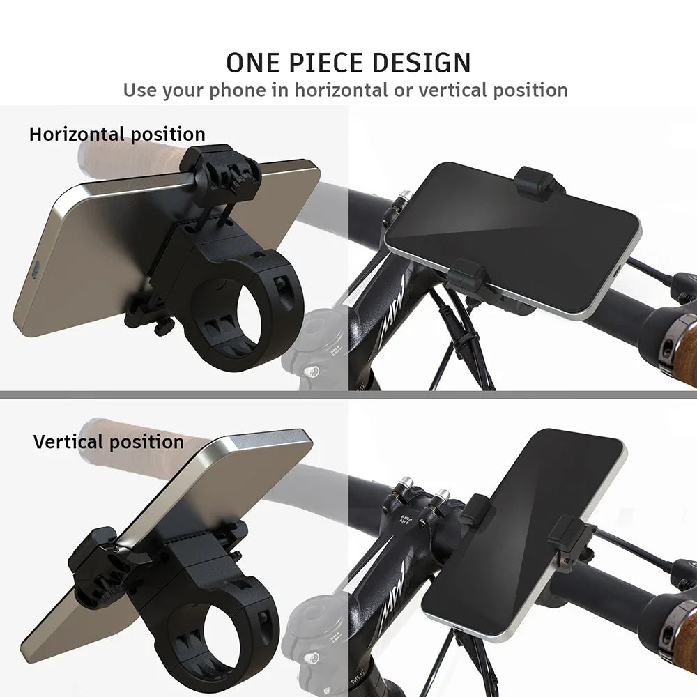 UPPEL Bike Phone Holder Mini Phone Holder for MTB Bicycle 360 Rotatable Cycling Mobile Stand Cellphone Support Mount 31.8mm