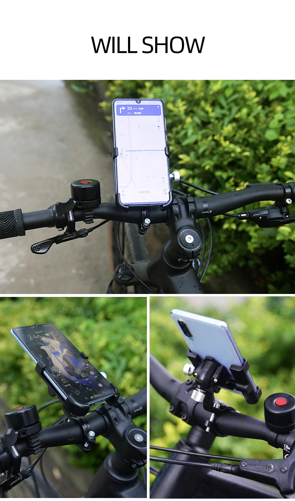 ThinkRider Mountain bike road bike shooting mobile phone stand bicycle electric bike anti-vibration navigation special stand