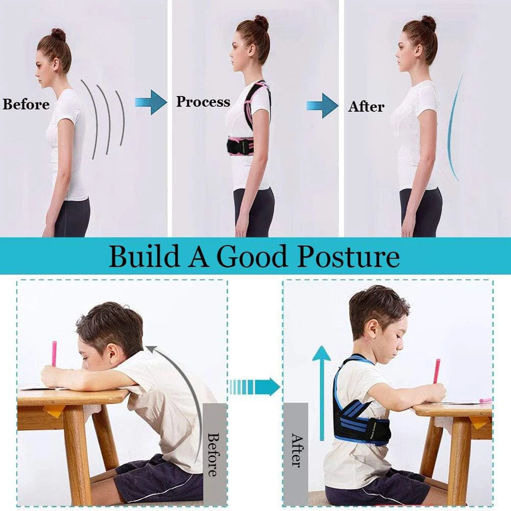 Correcteur de Posture pour Enfants, Redresse Dos pour Adolescents Garçons et Filles Discret sous les Vêtements, Soutien Dorsal Améliorant le Port de Tête