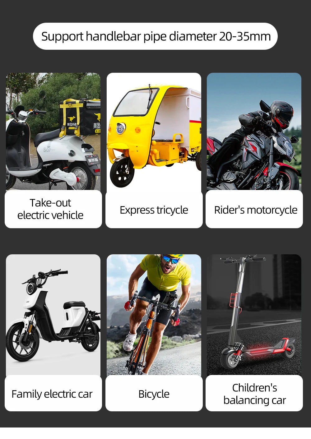 ThinkRider Mountain bike road bike shooting mobile phone stand bicycle electric bike anti-vibration navigation special stand