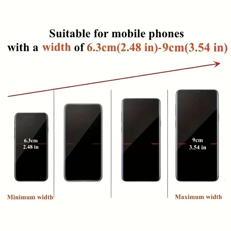 Adjustable Car Rearview Mirror Phone Holder 360° Retractable Cell Phone Holder Clip Phone GPS Support Mobile Phone Mount Stand