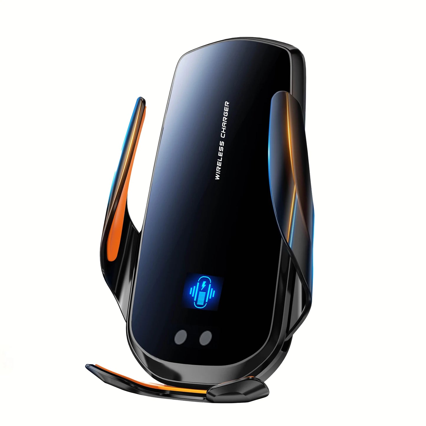 1PC Updated Car Wireless Phone Holder with Wireless Charging, Universal Ventilation Components, 360° Rotating Arm, USB Connector