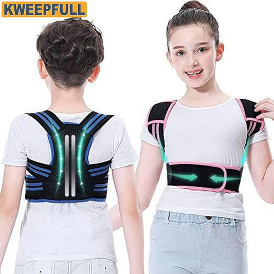 Correcteur de Posture pour Enfants, Redresse Dos pour Adolescents Garçons et Filles Discret sous les Vêtements, Soutien Dorsal Améliorant le Port de Tête
