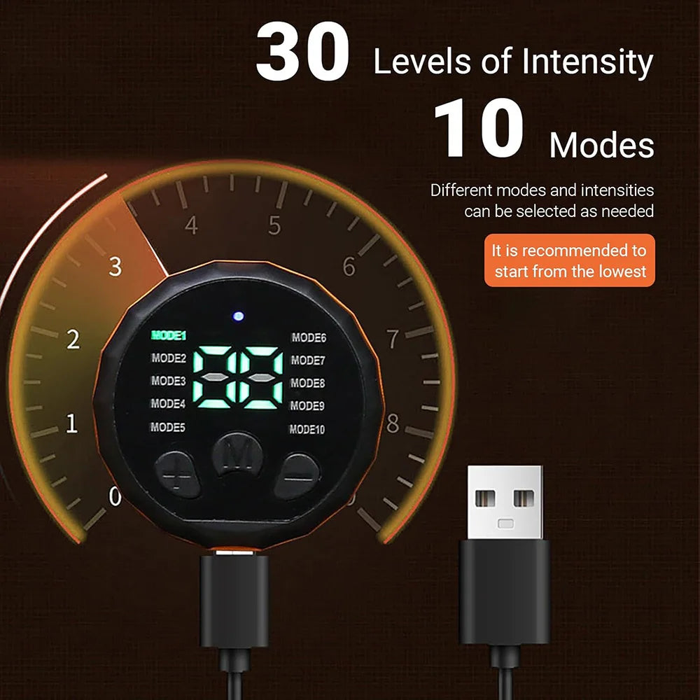 Ceinture de Tonification Abdominale Smart Muscle Toner, Entraîneur d'Abdos USB Rechargeable, Masseur Corporel, Équipement de Fitness pour la Maison